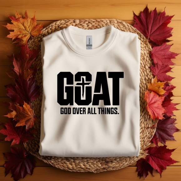 GOAT God Over All Things T-Shirt - Picture 1 of 1